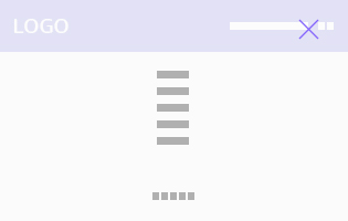Overlay menu align center